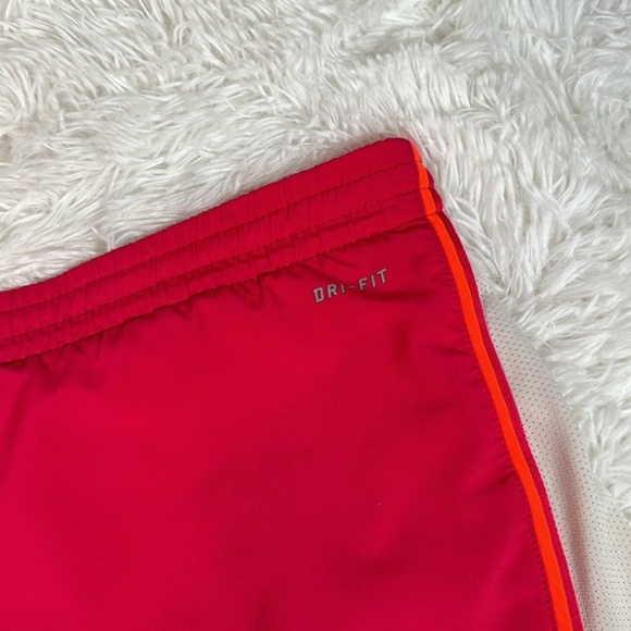 Nike Dri-Fit Pink, Orange & White Mesh Athletic Shorts - Picture 6 of 10